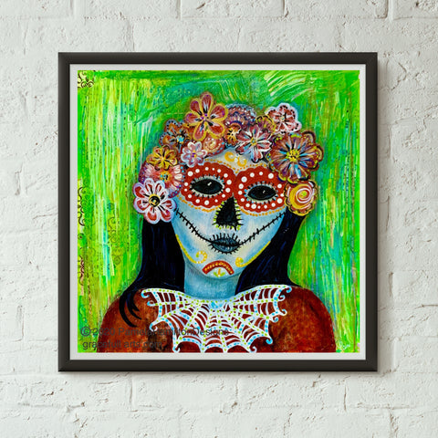 Dia de los Muertos Roja