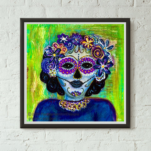 Dia de los Muertos Azul